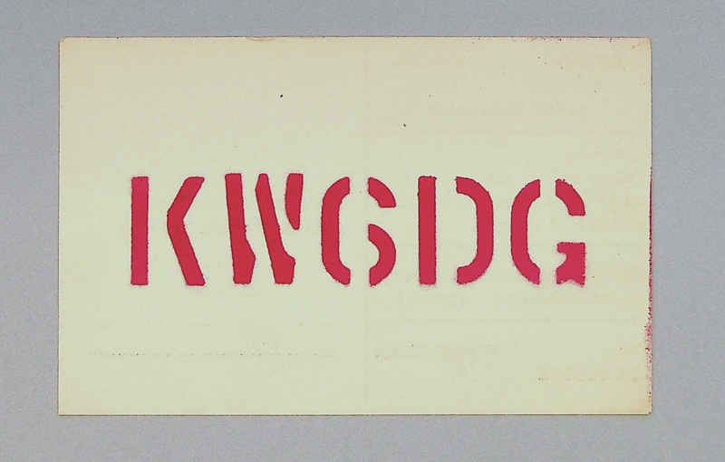 Image: postcard: QSL card, Wake Island