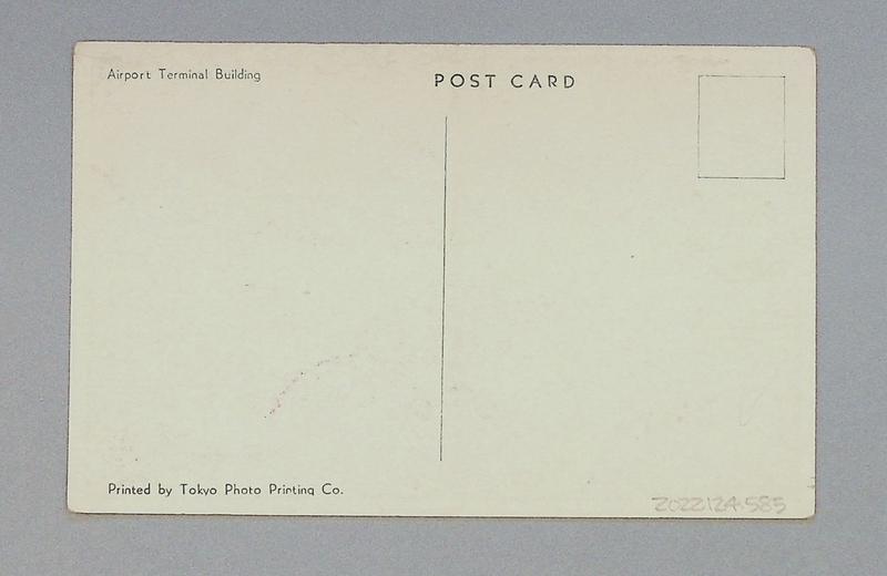 Image: postcard: Pan American Airways, Wake Island, terminal building