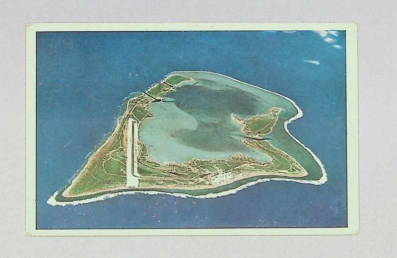Image: postcard: Wake Island, aerial image