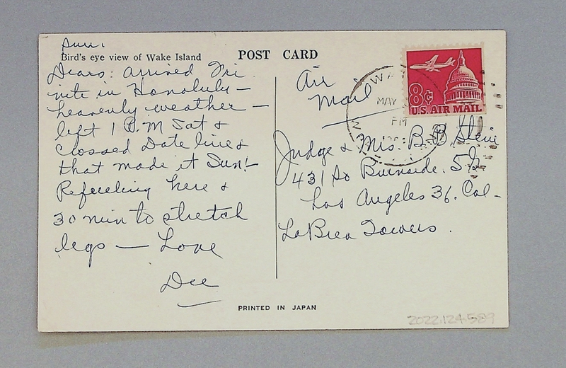 Image: postcard: Wake Island, aerial image