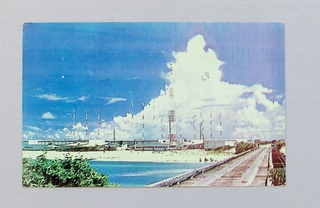 Image: postcard: Wake Island, MAC billeting area