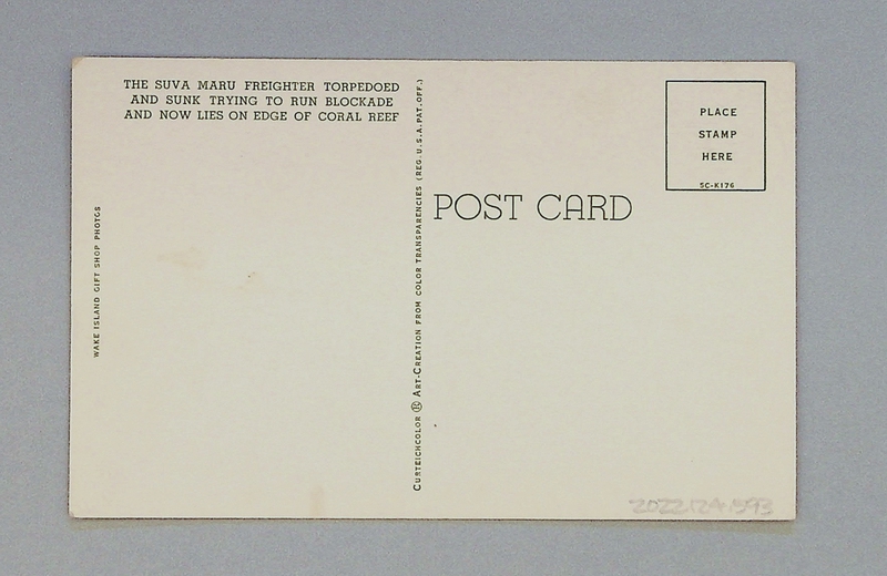 Image: postcard: Wake Island, Suwa Maru