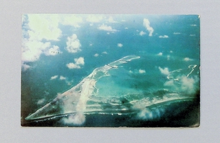 Image: postcard: Pan American World Airways, Wake Island, aerial image