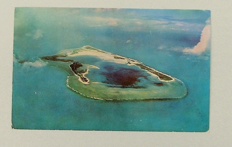 Image: postcard: Wake Island, aerial image