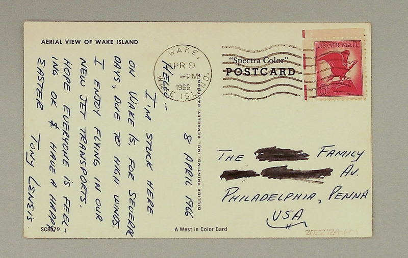 Image: postcard: Wake Island, aerial image