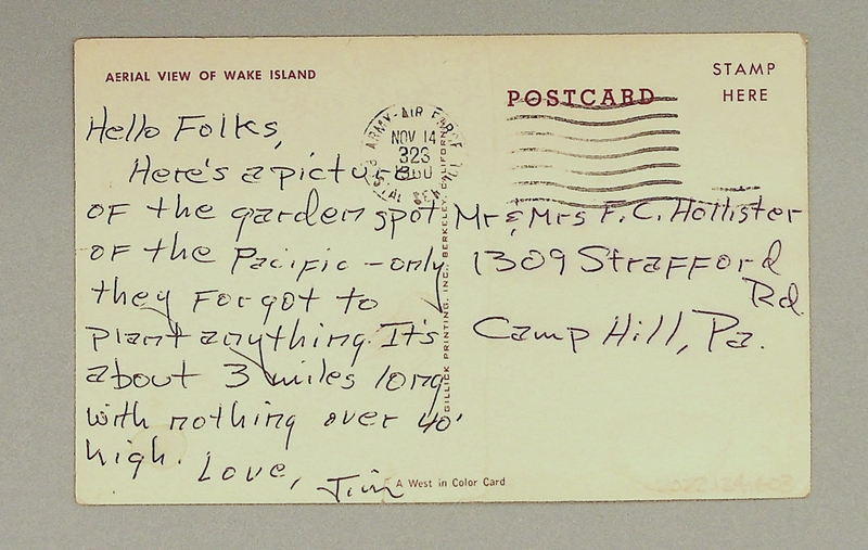 Image: postcard: Wake Island, aerial image