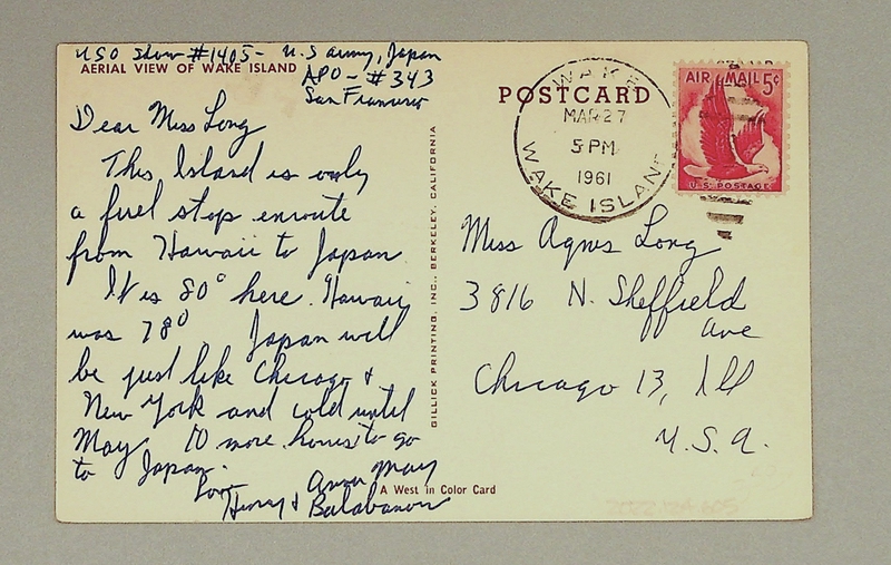 Image: postcard: Wake Island, aerial image