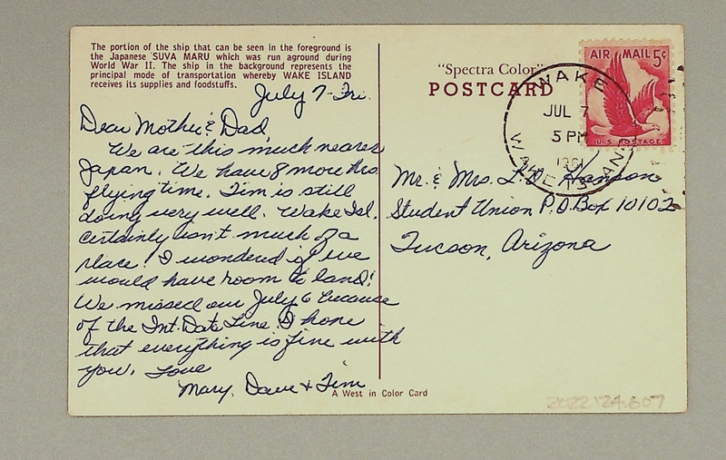 Image: postcard: Wake Island, Suva Maru