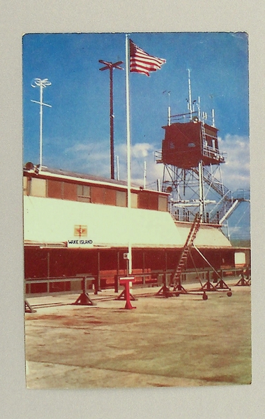 Image: postcard: Wake Island, terminal building