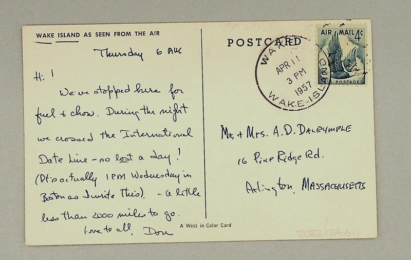 Image: postcard: Wake Island, aerial image