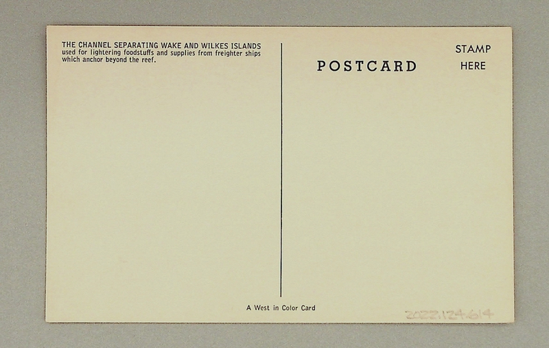 Image: postcard: Wake Island, ship