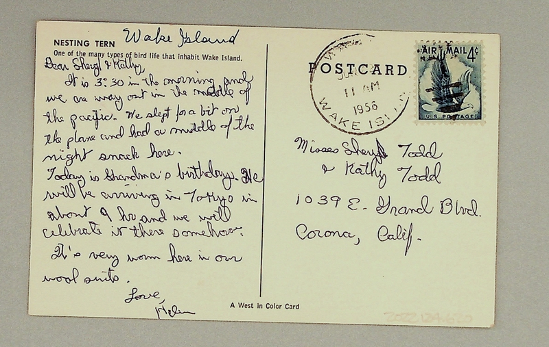 Image: postcard: Wake Island, tern