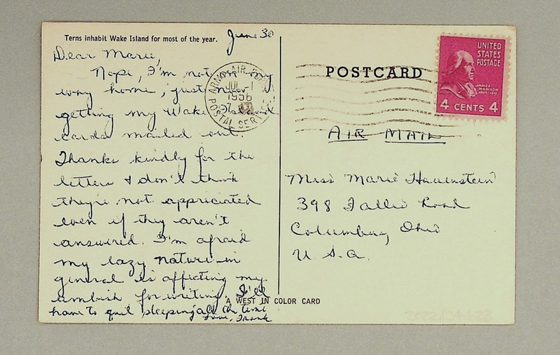 Image: postcard: Wake Island, terns