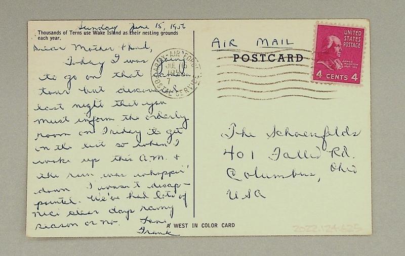 Image: postcard: Wake Island, terns