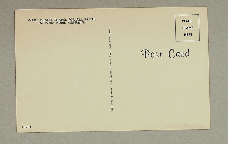 Image: postcard: Wake Island, chapel