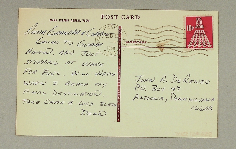 Image: postcard: Wake Island, aerial image