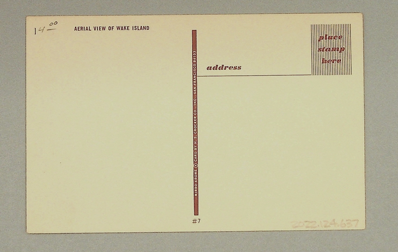 Image: postcard: Wake Island, aerial image