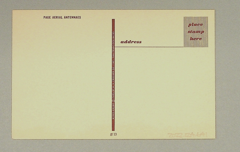 Image: postcard: Wake Island, Page aerial antennas