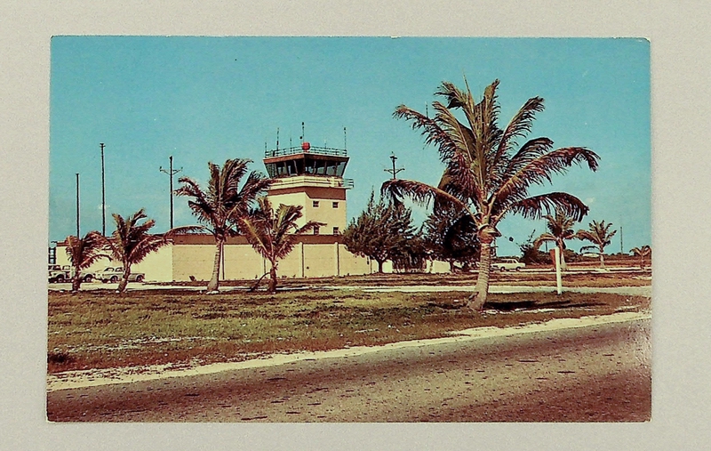 Image: postcard: Wake Island, air traffic control tower
