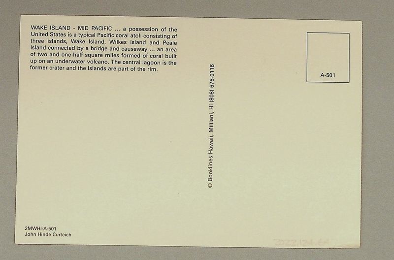 Image: postcard: Wake Island, aerial image