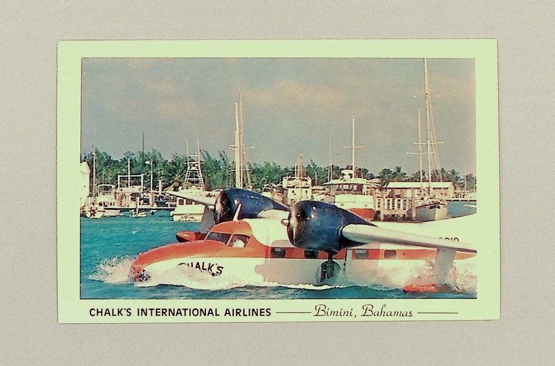Image: postcard: Chalk’s International Airlines