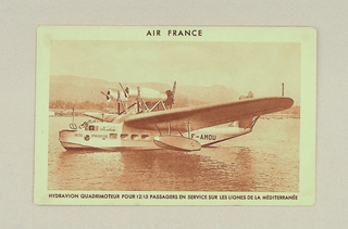 Image: postcard: Air France, Loire at Olivier H-242