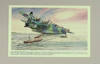 Image: postcard: Short Sunderland Mk. 1