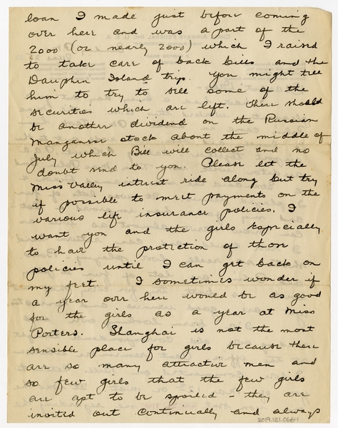 Image: correspondence: Harold M. Bixby to Debby Bixby