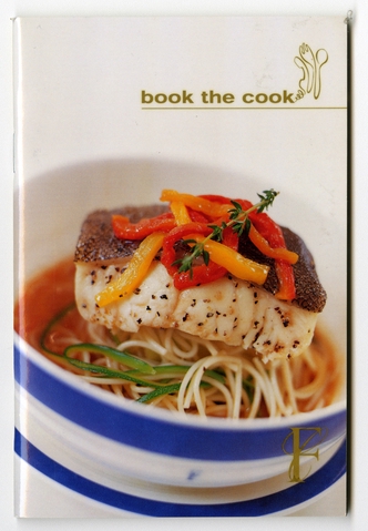 Menu: Singapore Airlines, first class, “Book the cook”