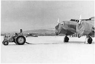 Image: photograph: Lockheed 18 Lodestar, Fairbanks, Alaska