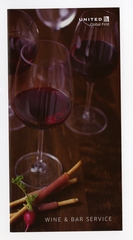 Image: wine list: United Airlines, Global First class