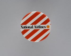 Image: unaccompanied minor passenger button: National Airlines