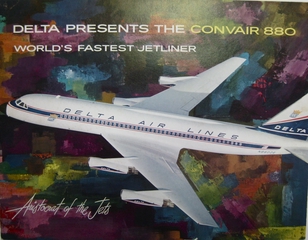 Image: brochure: Delta Air Lines, Convair 880