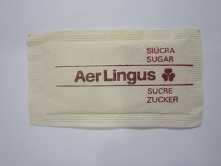 Image: sugar packet: Aer Lingus