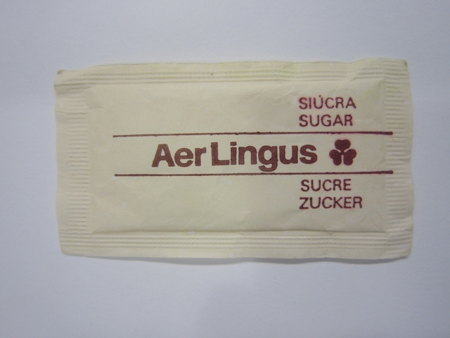 Sugar packet: Aer Lingus
