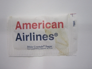 Image: sugar packet: American Airlines