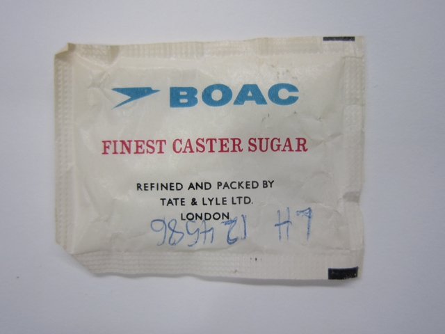 Sugar packet: British Overseas Airways Corporation (BOAC)