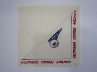 Image: cocktail napkin: California Central Airlines