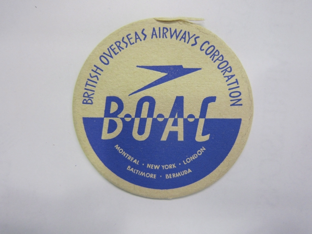 Coaster: British Overseas Airways Corporation (BOAC)