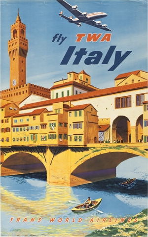 Poster: TWA (Trans World Airlines), Italy