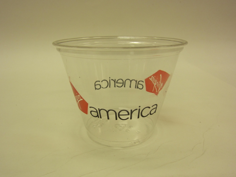 Image: plastic cup: Virgin America