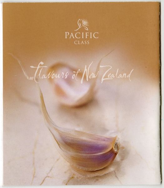 Image: menu: Air New Zealand, Pacific (economy) class