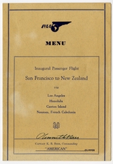 Image: menu: Pan American Airways