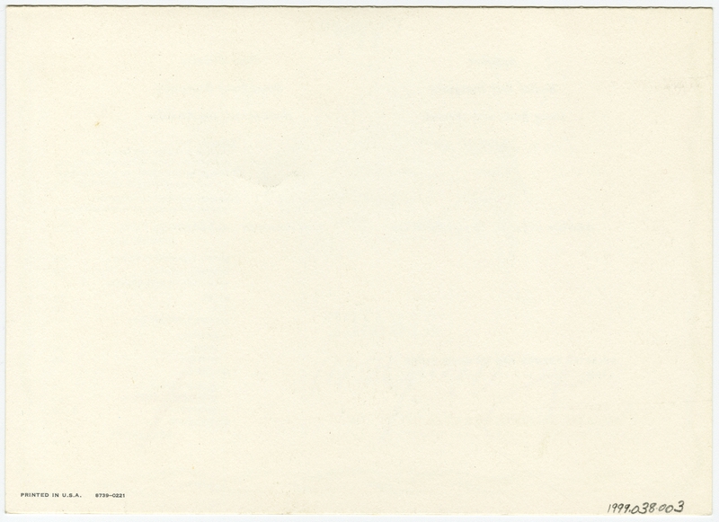 Image: menu: Pan American World Airways, Rainbow (economy) class