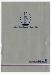 Image: menu: American Airlines, Liberty service