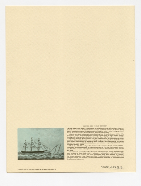 Image: menu cover: Pan American World Airways