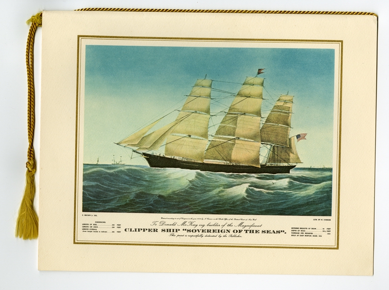 Image: menu cover: Pan American World Airways