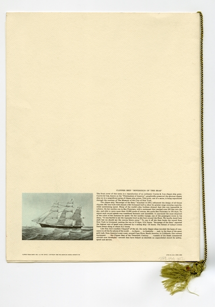 Image: menu: Pan American World Airways, President (first) class