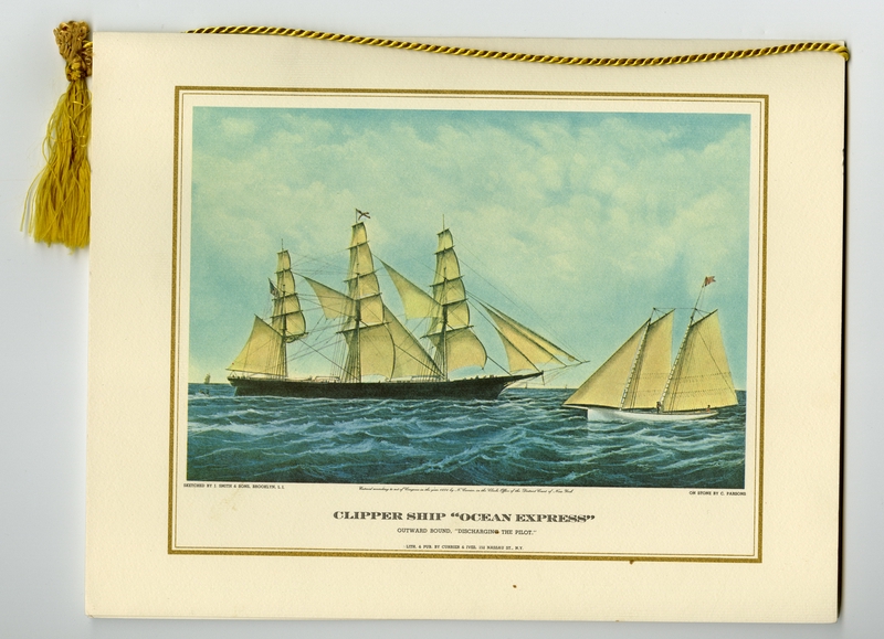 Image: menu: Pan American World Airways, President (first) class