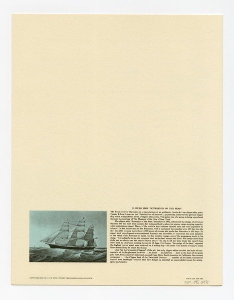 Image: menu: Pan American World Airways